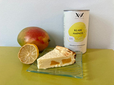 Schneller Lemon-Cheesecake mit Mango