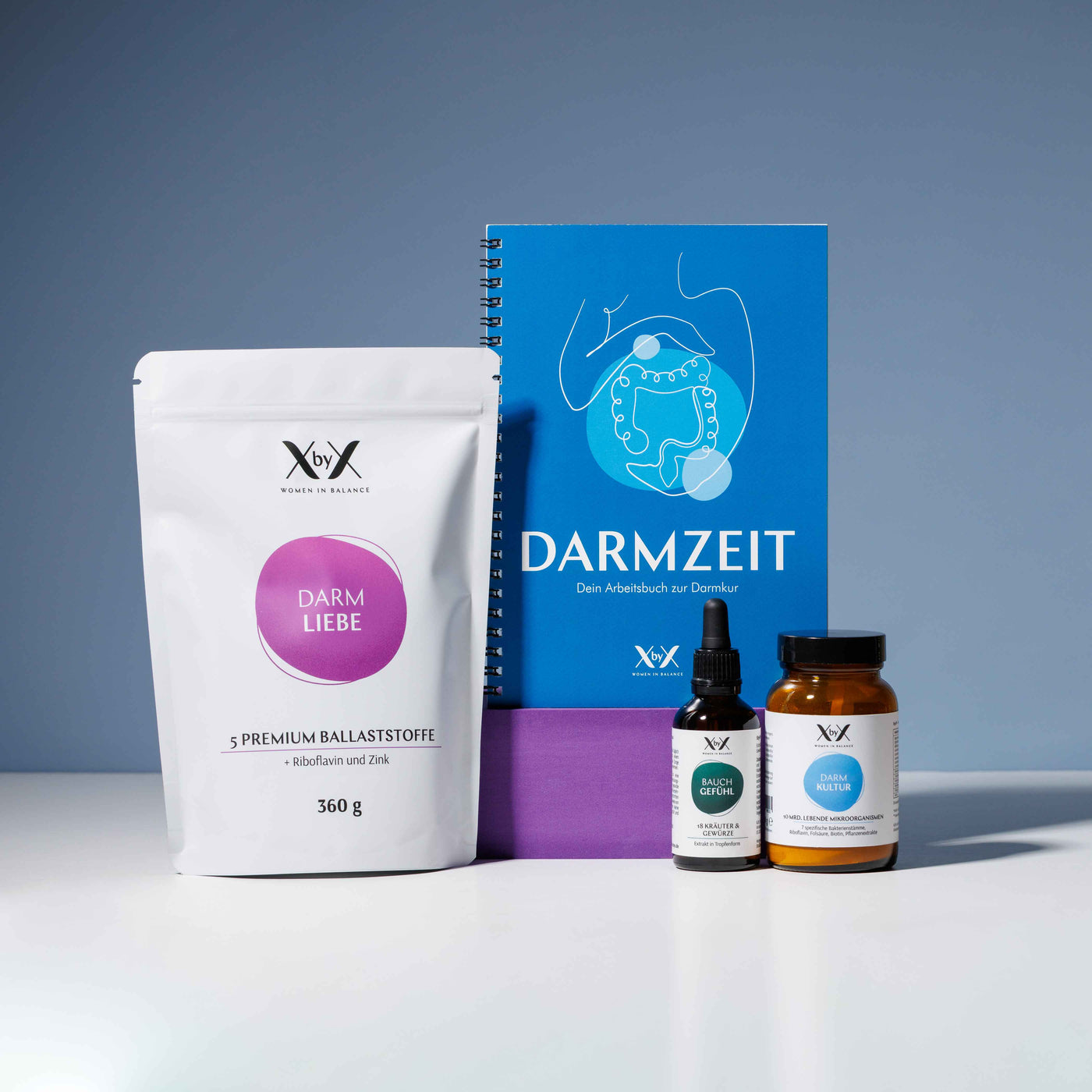 XbyX Darmzeit Set Programm Darm Liebe Darm Kultur Bauch gefuehl wechseljahre