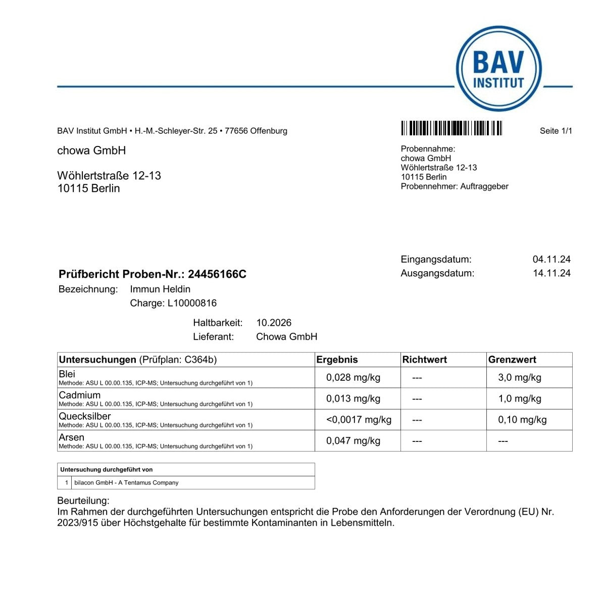 BAV immun heldin
