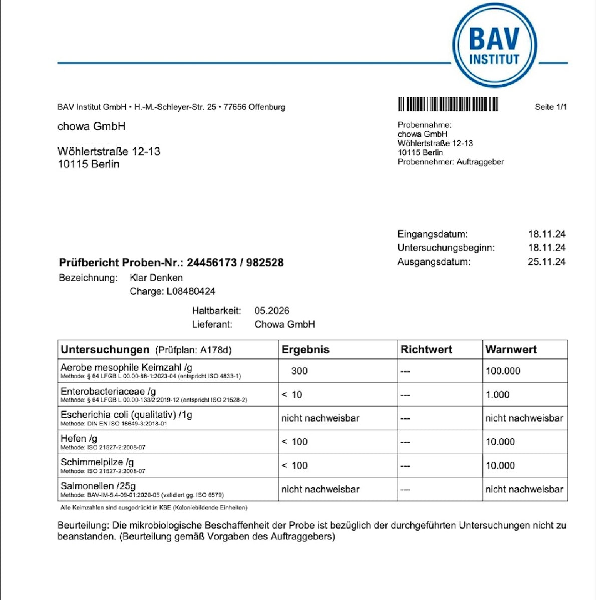 bav pruefbericht xbyx klar denken