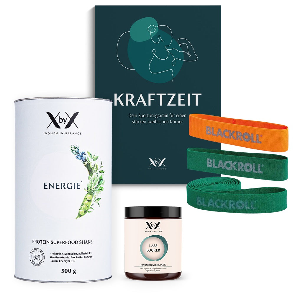 Kraftzeit Programm XbyX Sportprogramm Wechseljahre Krafttraining Muskelaufbau Frauen mit Energie