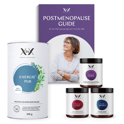 XbyX Postmenopause Set mit Energie Pur XbyX Wechseljahre Hitzewallungen Phytooestrogene