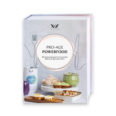XbyX Pro-Age Kochbuch wechseljahre menopause hormonelle Balance hormonbalance diät rezeptbuch gesunde rezepte